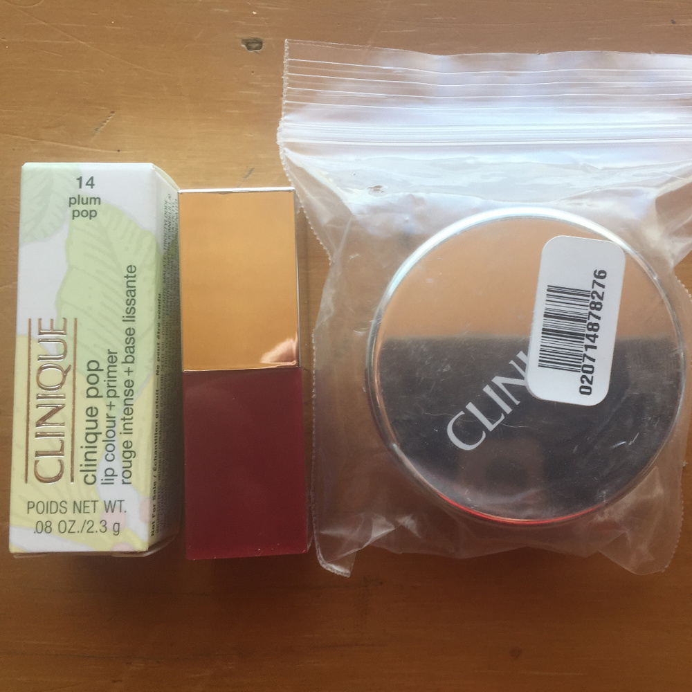 NEW! CLINIQUE 2 X LIP POP + 1 X INVISIBLE BLEND